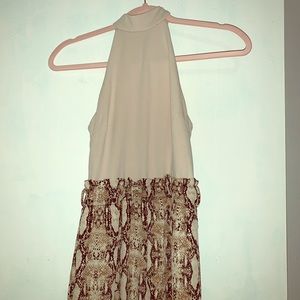 Fashion Nova Snakeskin Jumpsuit